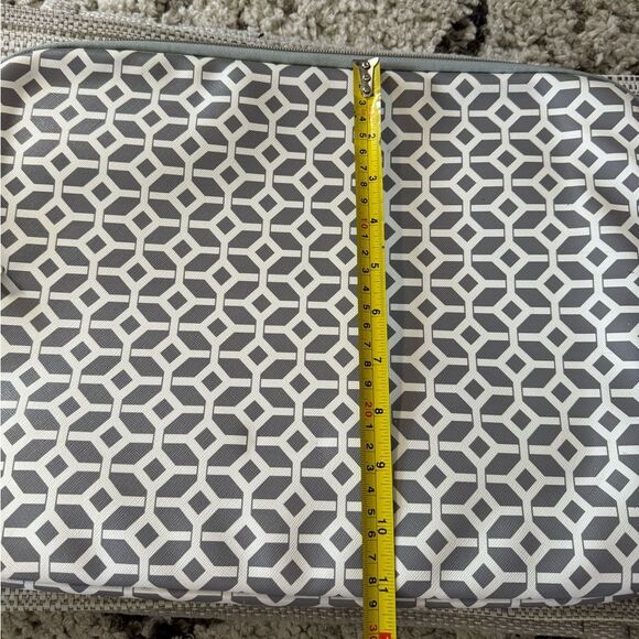 Targus laptop computer sleeve case 15x11 white grey padded zipper pocket - Picture 7 of 9